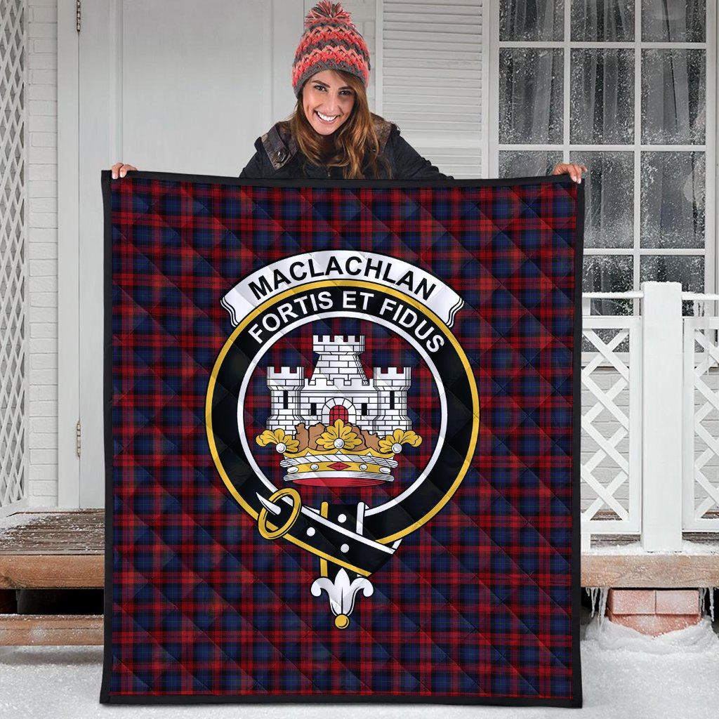 MacLachlan Tartan Crest Quilt