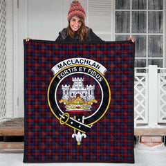 MacLachlan Tartan Crest Quilt
