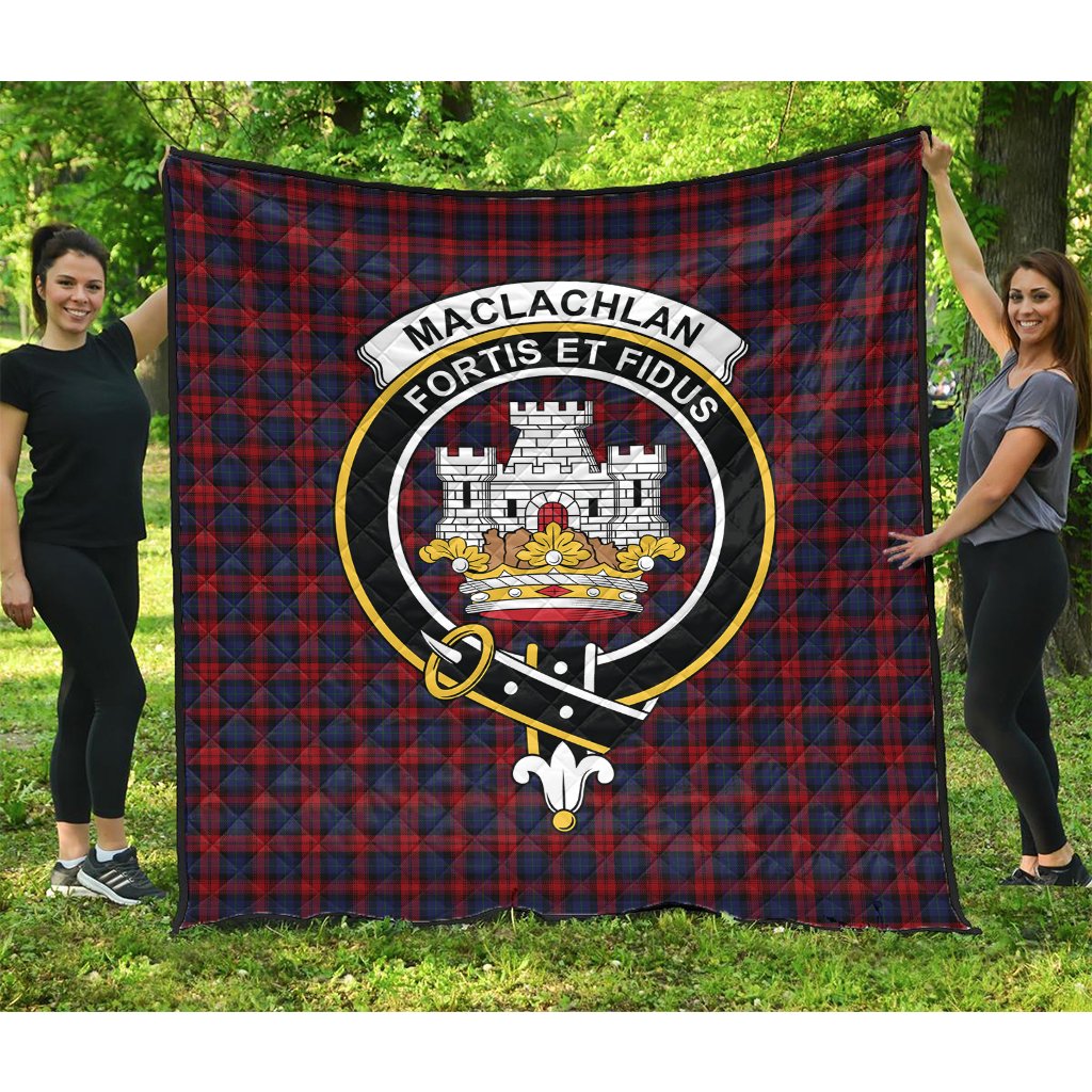MacLachlan Tartan Crest Quilt