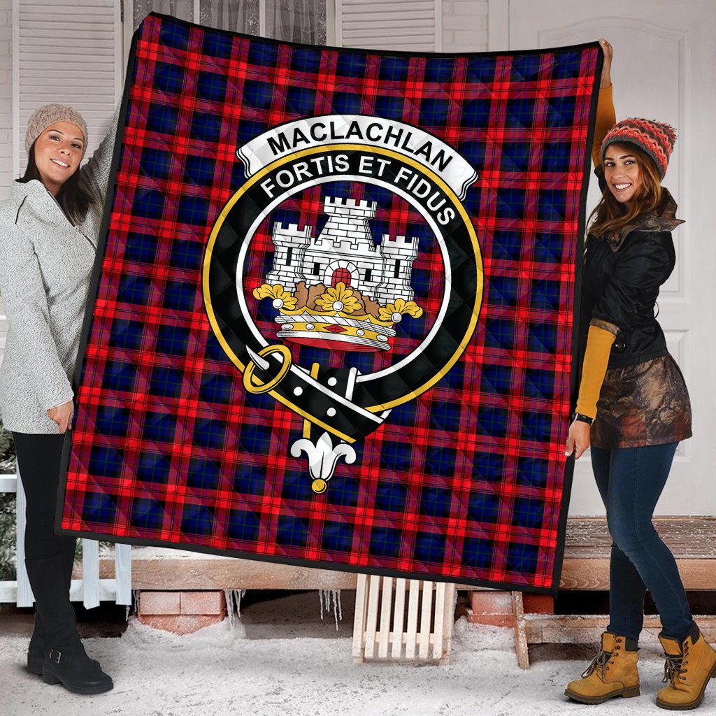 MacLachlan Modern Tartan Crest Quilt