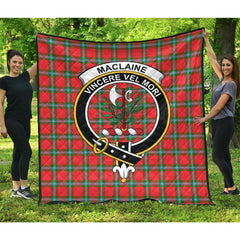 MacLaine of Loch Buie Tartan Crest Quilt