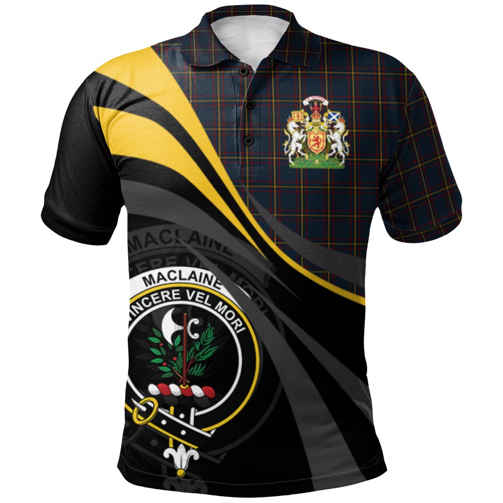 MacLaine of Lochbuie Hunting Tartan Polo Shirt - Royal Coat Of Arms Style