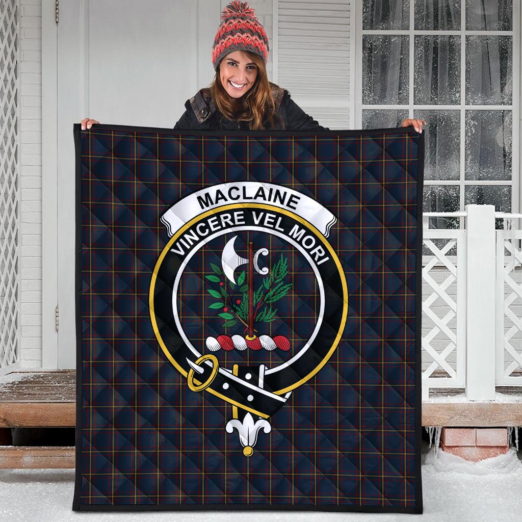 MacLaine of Lochbuie Hunting Tartan Crest Quilt