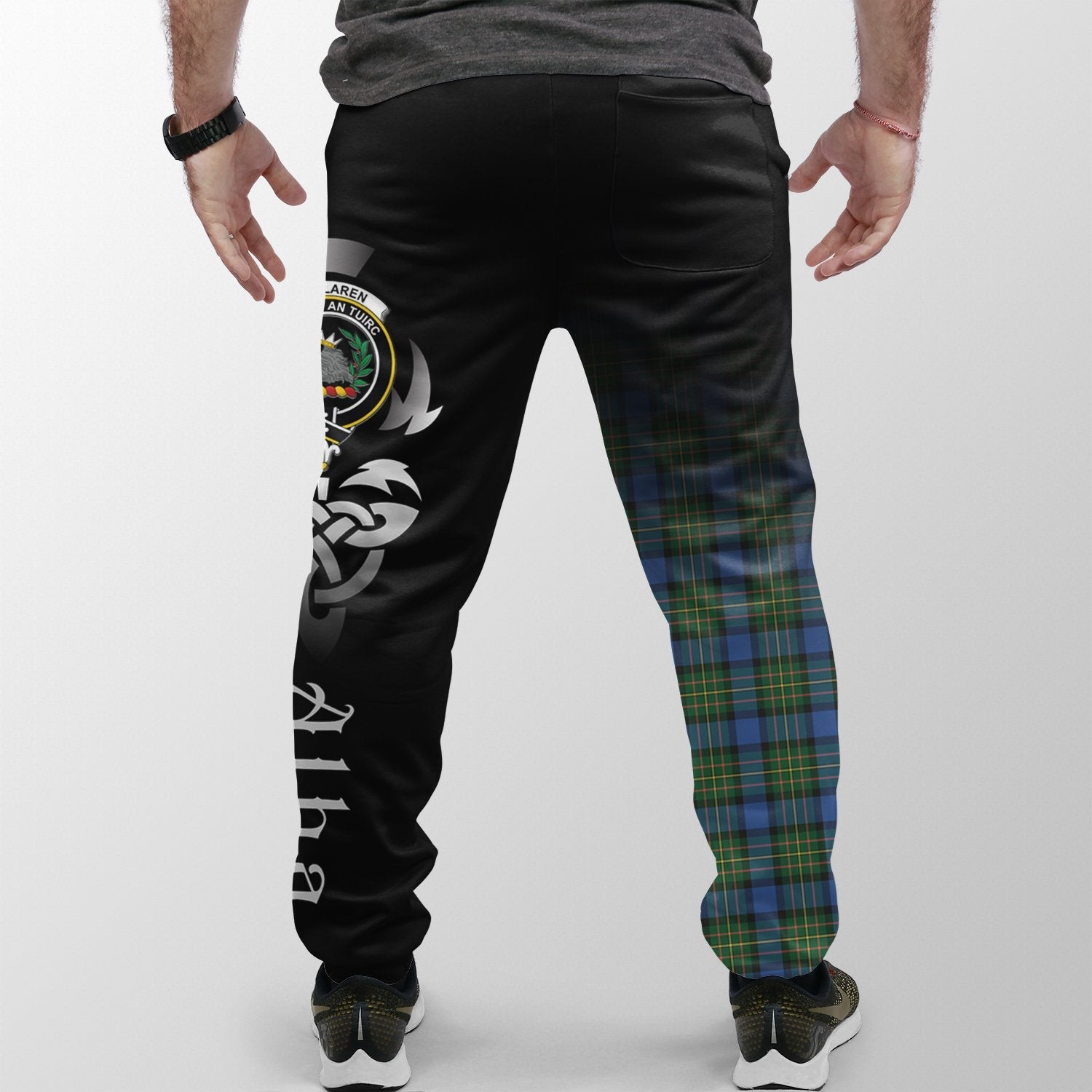 MacLaren Ancient Tartan Crest Jogger Sweatpants - Alba Celtic Style