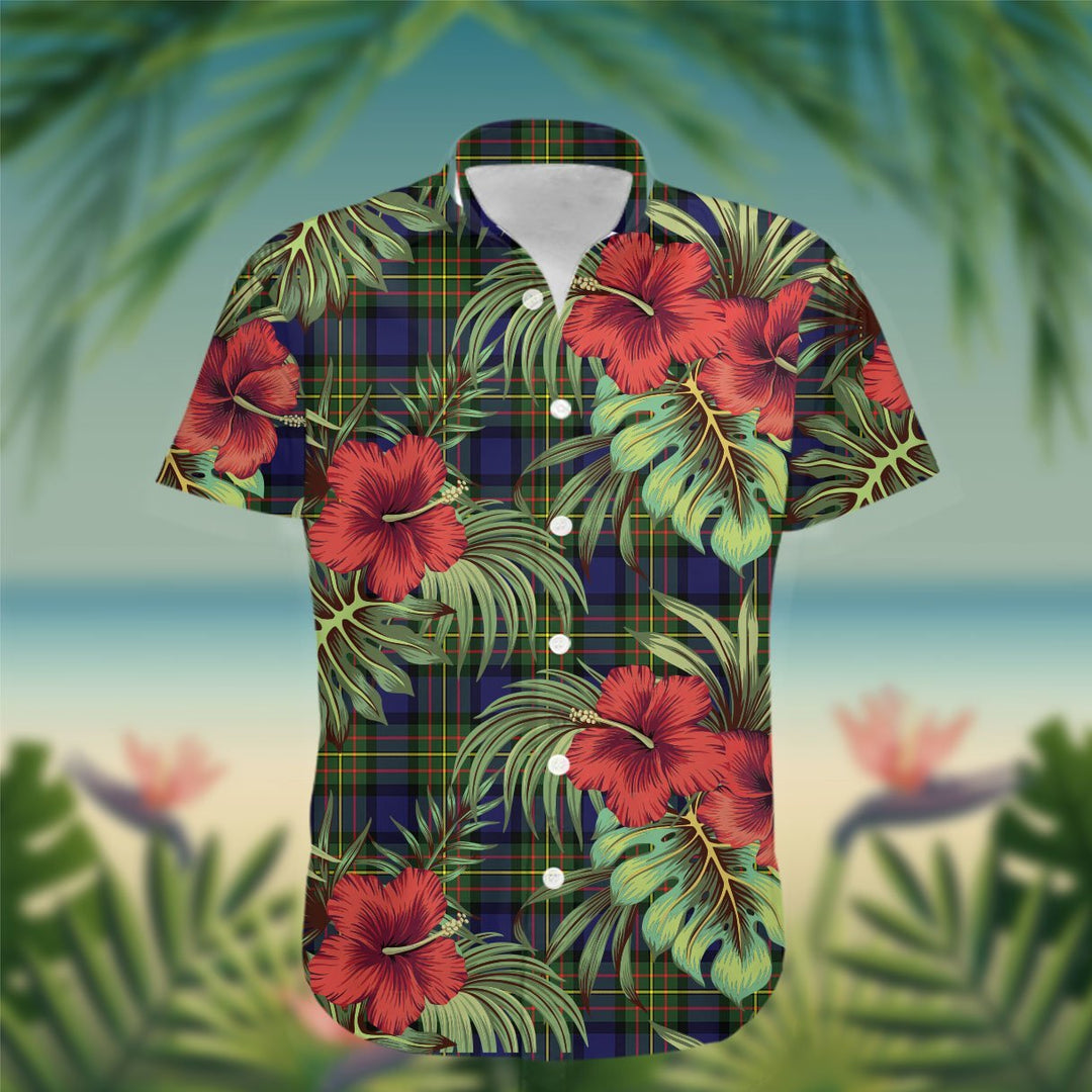 MacLaren Tartan Hawaiian Shirt Hibiscus, Coconut, Parrot, Pineapple - Tropical Garden Shirt