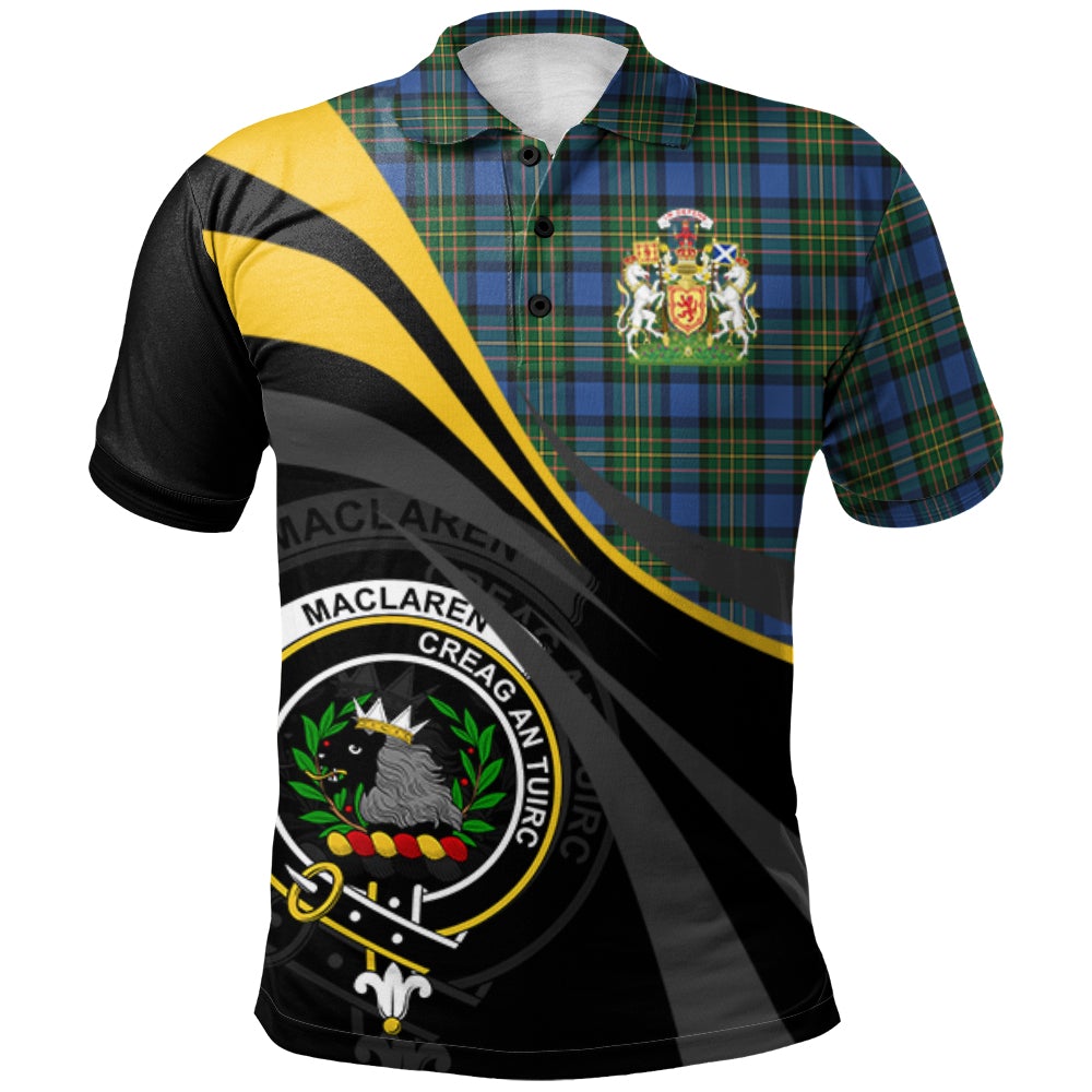 MacLaren Ancient Tartan Polo Shirt - Royal Coat Of Arms Style