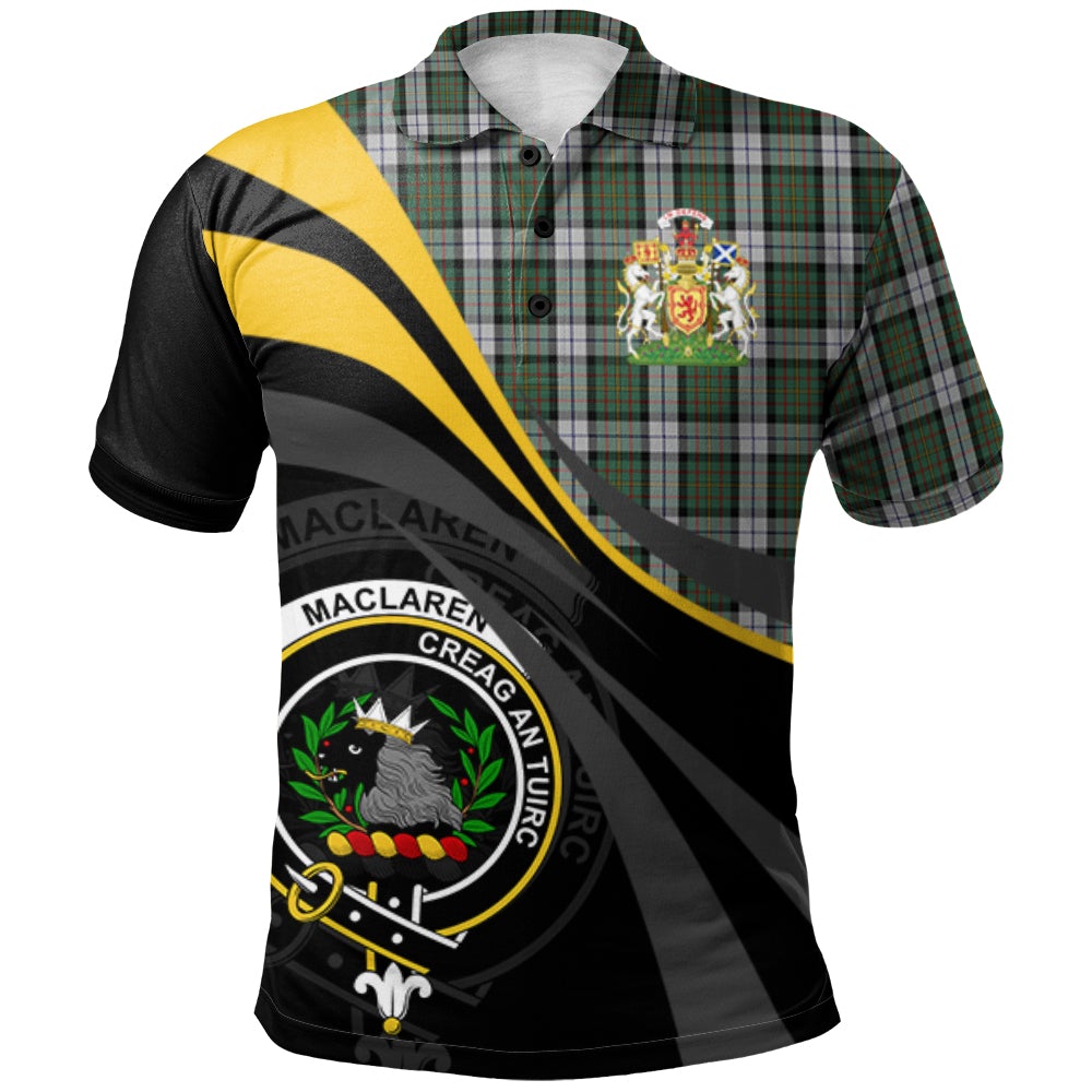 MacLaren Dress Tartan Polo Shirt - Royal Coat Of Arms Style