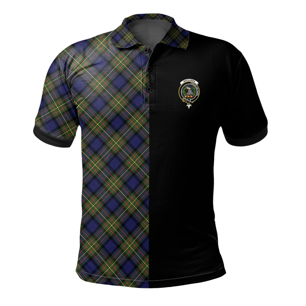 MacLaren Modern Tartan Polo Shirt Half of Me - Cross Style