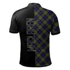 MacLaren Modern Tartan Polo Shirt Half of Me - Cross Style