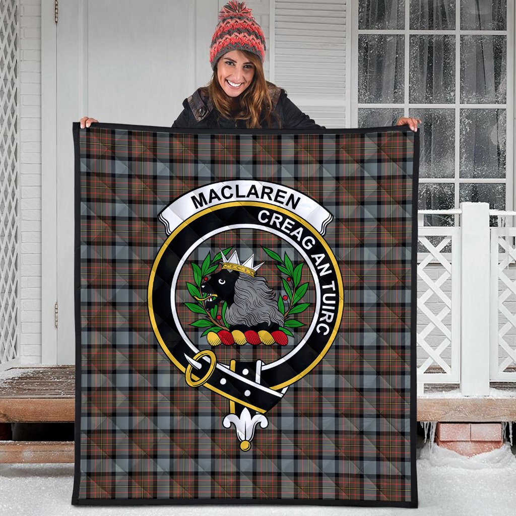 MacLaren Weathered Tartan Crest Quilt