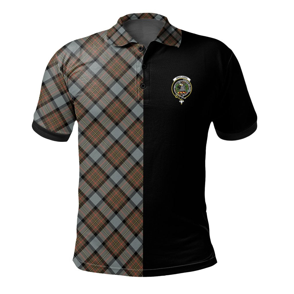 MacLaren Weathered Tartan Polo Shirt Half of Me - Cross Style