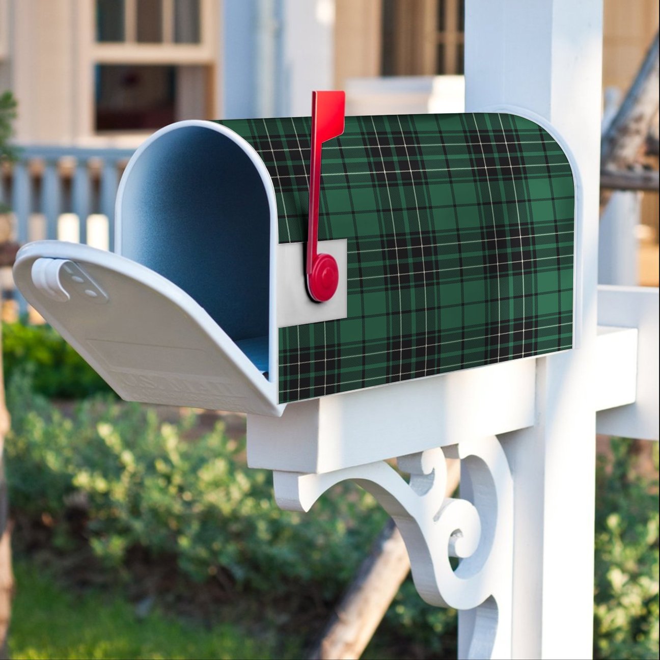 MacLean Hunting Ancient Tartan Crest Mailbox