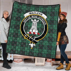 MacLean Hunting Ancient Tartan Crest Quilt