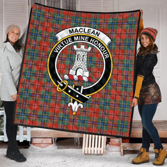 MacLean of Duart Ancient Tartan Crest Quilt