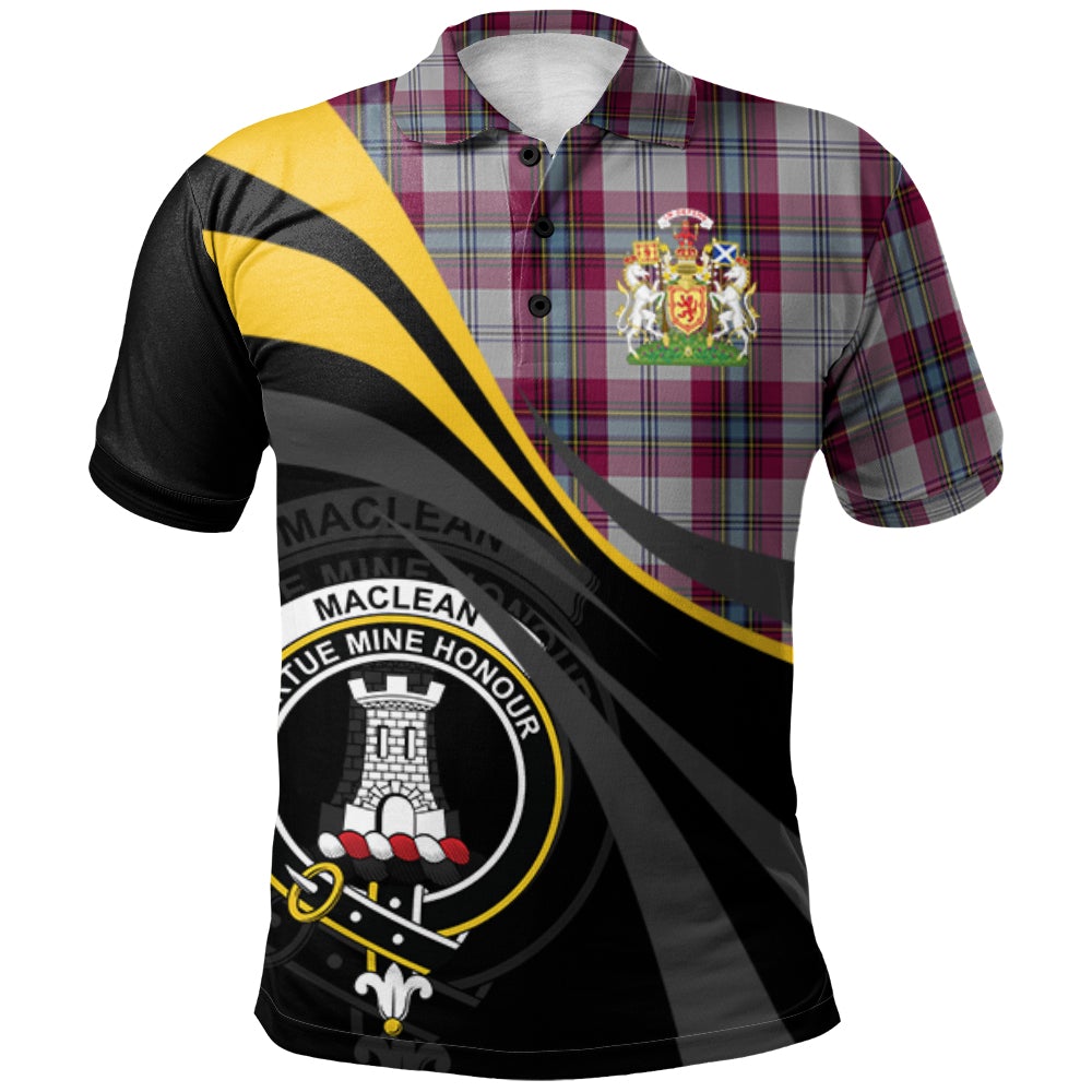 MacLean of Duart Dress 04 Tartan Polo Shirt - Royal Coat Of Arms Style