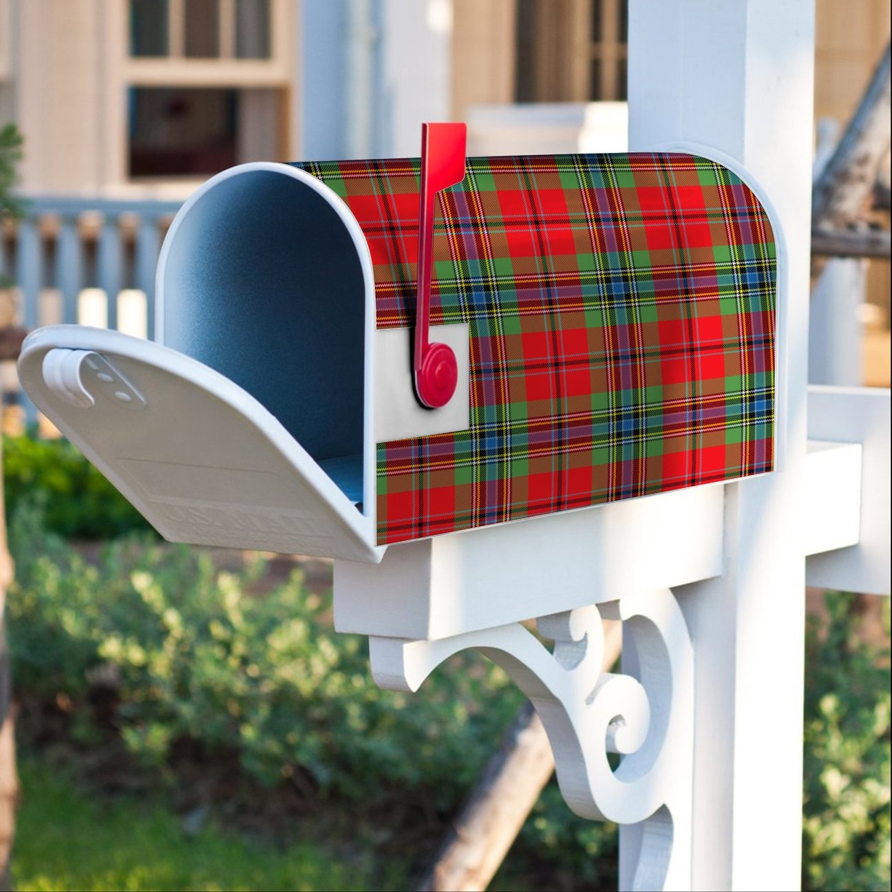 MacLean Of Duart Modern Tartan Crest Mailbox