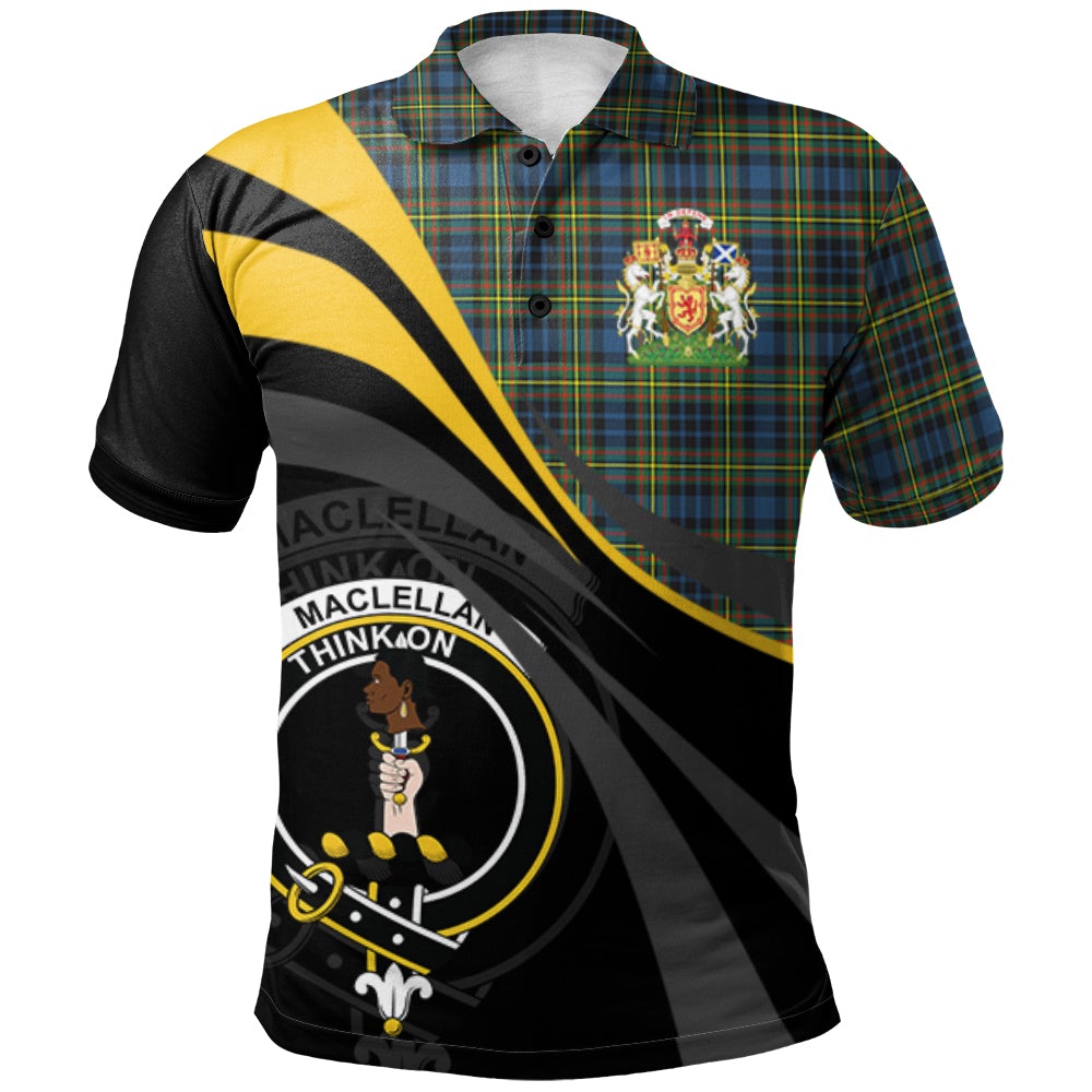 MacLellan Ancient Tartan Polo Shirt - Royal Coat Of Arms Style