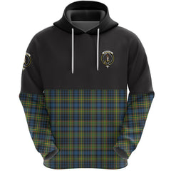 MacLellan Ancient Clan Half Of Tartan Hoodie
