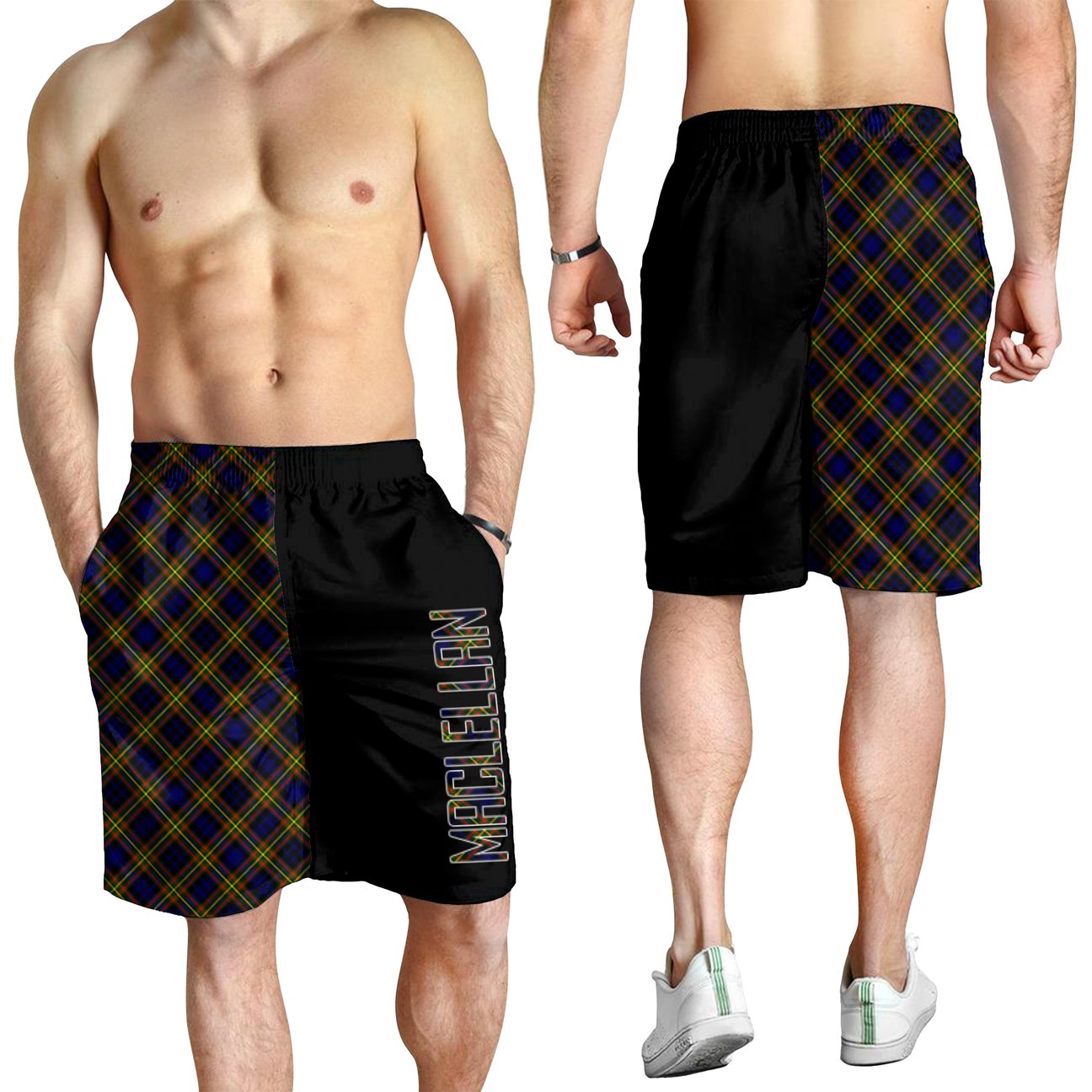 MacLellan Modern Tartan Crest Men's Short - Cross Style