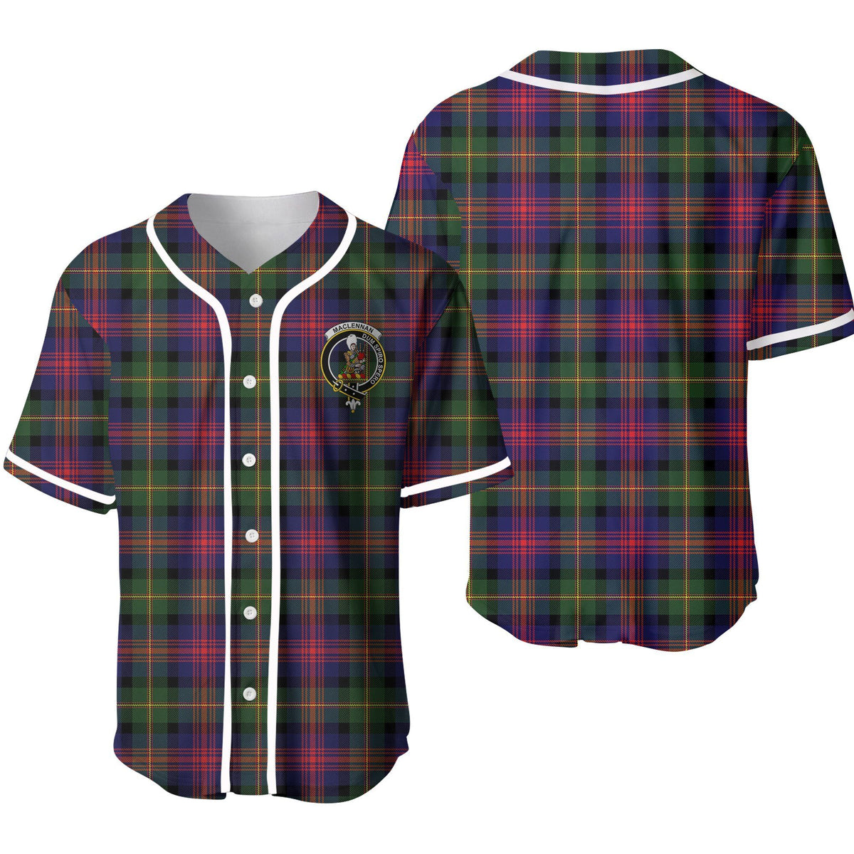 MacLennan Tartan Unisex Baseball Jersey