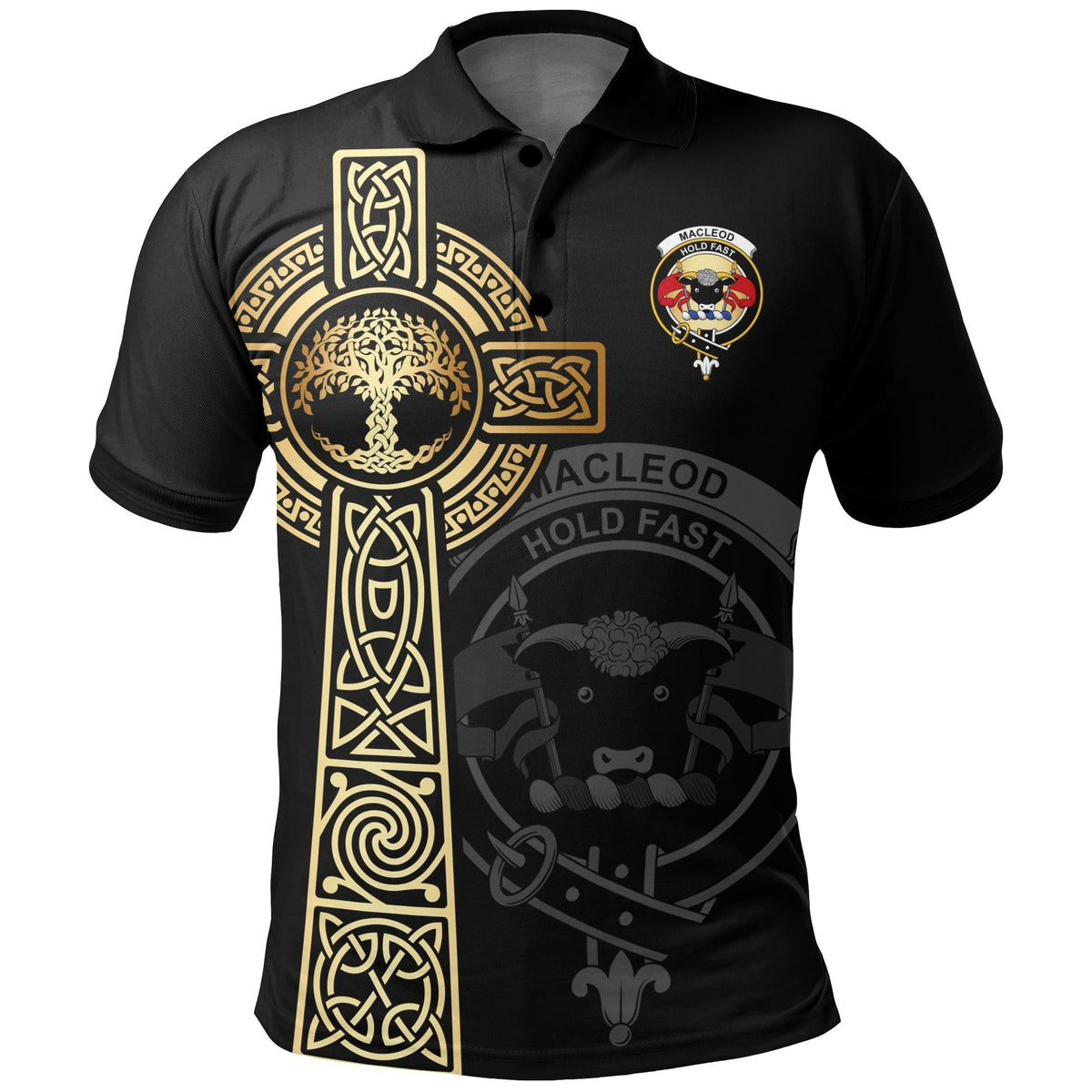 MacLeod Clan Unisex Polo Shirt - Celtic Tree Of Life