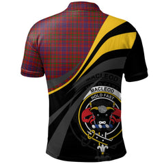 MacLeod Red Tartan Polo Shirt - Royal Coat Of Arms Style