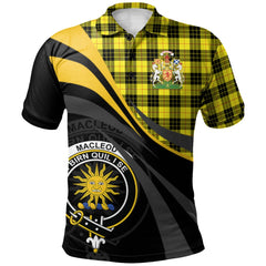 MacLeod of Lewis Modern Tartan Polo Shirt - Royal Coat Of Arms Style