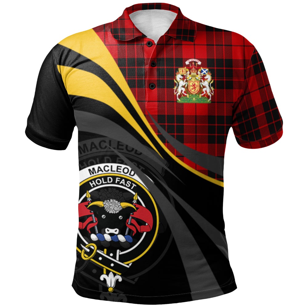 MacLeod of Raasay Tartan Polo Shirt - Royal Coat Of Arms Style