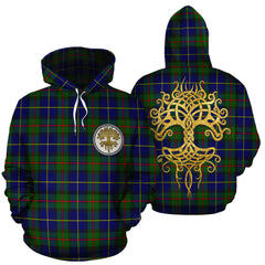 MacLeod of Harris Modern Tartan Hoodie - Tree Of Life