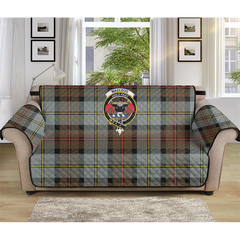 MacLeod of Harris Weathered Tartan Crest Sofa Protector