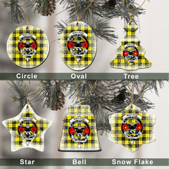 MacLeod of Lewis Tartan Christmas Ceramic Ornament - Snow Style