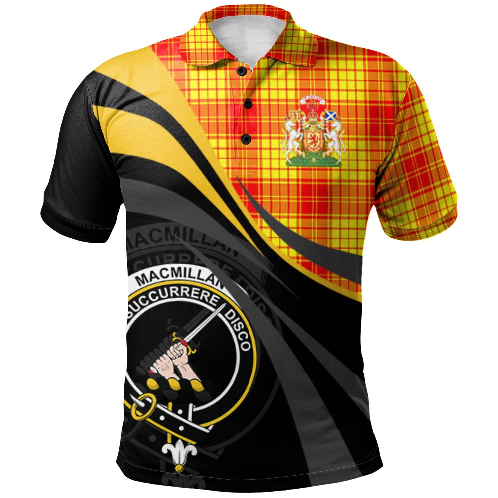 MacMillan 01 Tartan Polo Shirt - Royal Coat Of Arms Style
