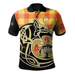 MacMillan Tartan Polo Shirt Viking Wolf