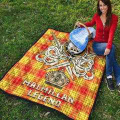MacMillan Tartan Crest Legend Gold Royal Premium Quilt