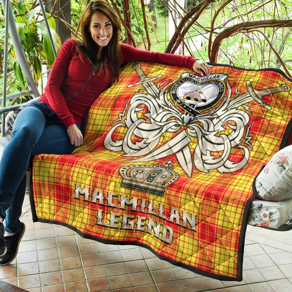 MacMillan Tartan Crest Legend Gold Royal Premium Quilt