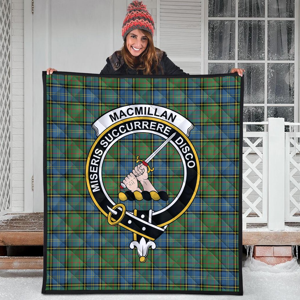 MacMillan Hunting Ancient Family Tartan Crest Quilt