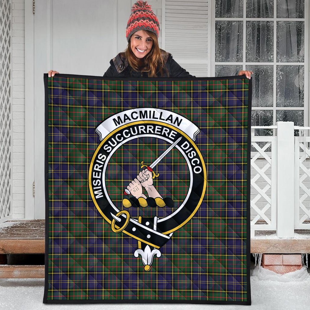 MacMillan Hunting Modern Tartan Crest Quilt