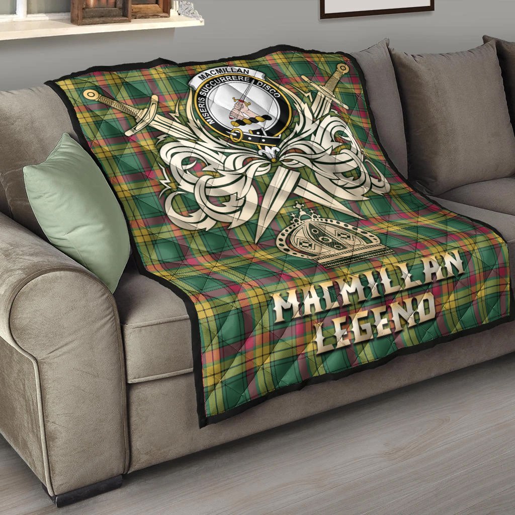 MacMillan Old Ancient Tartan Crest Legend Gold Royal Premium Quilt
