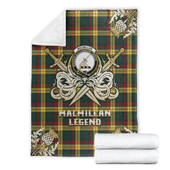 MacMillan Old Modern Tartan Gold Courage Symbol Blanket