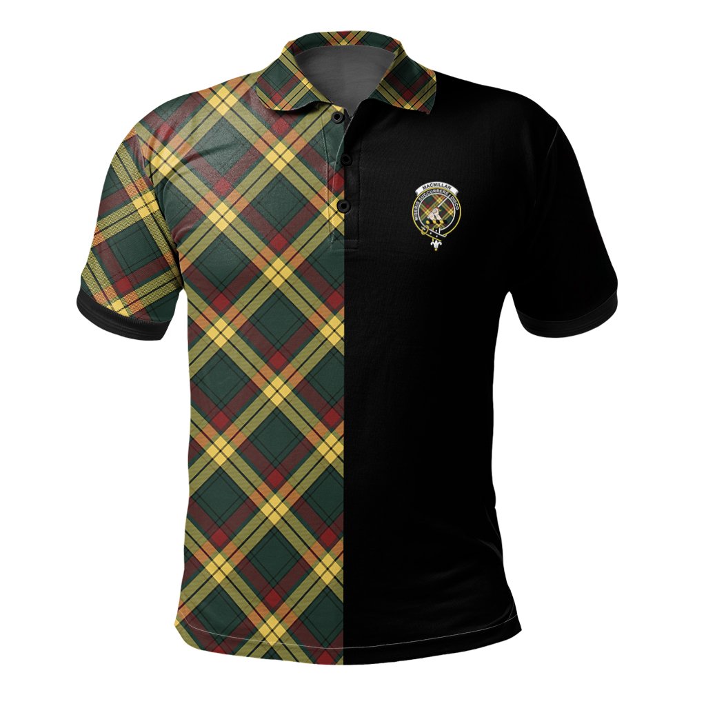 MacMillan Old Modern Tartan Polo Shirt Half of Me - Cross Style