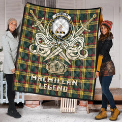 MacMillan Old Modern Tartan Crest Legend Gold Royal Premium Quilt