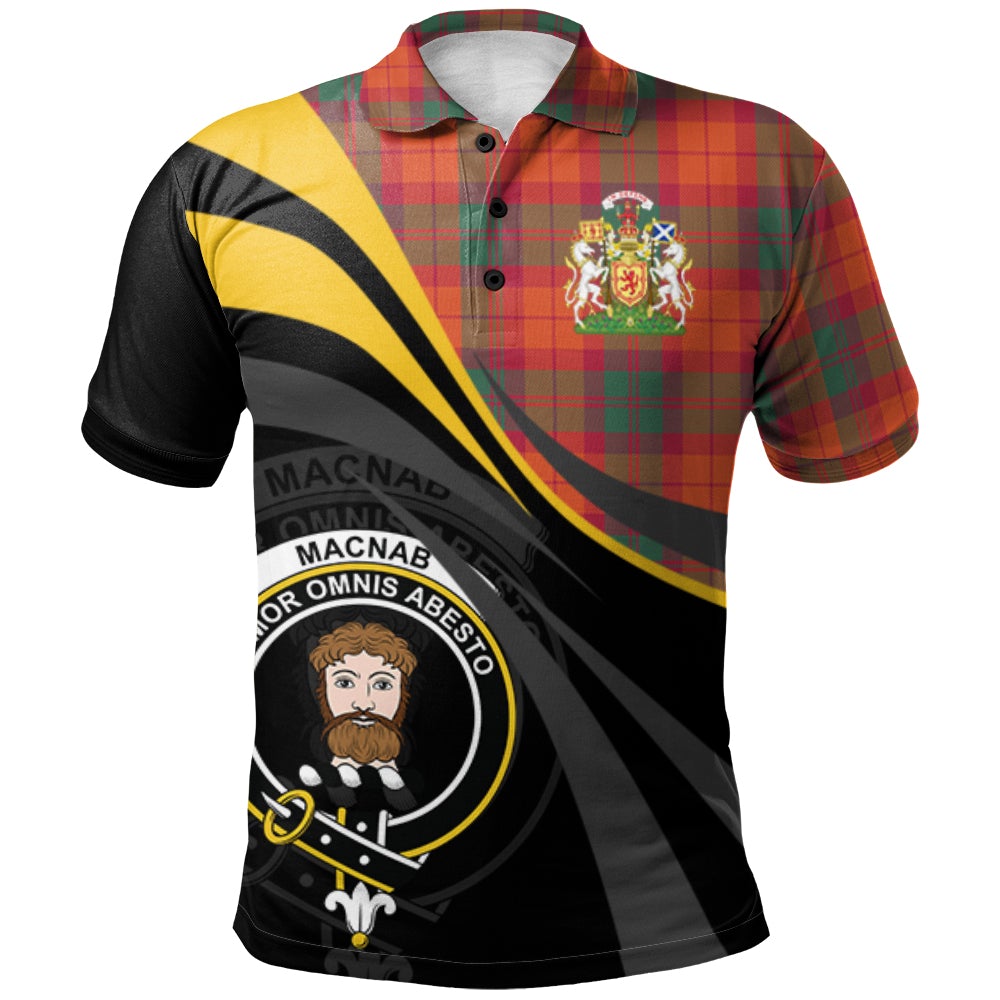 MacNab Ancient Tartan Polo Shirt - Royal Coat Of Arms Style