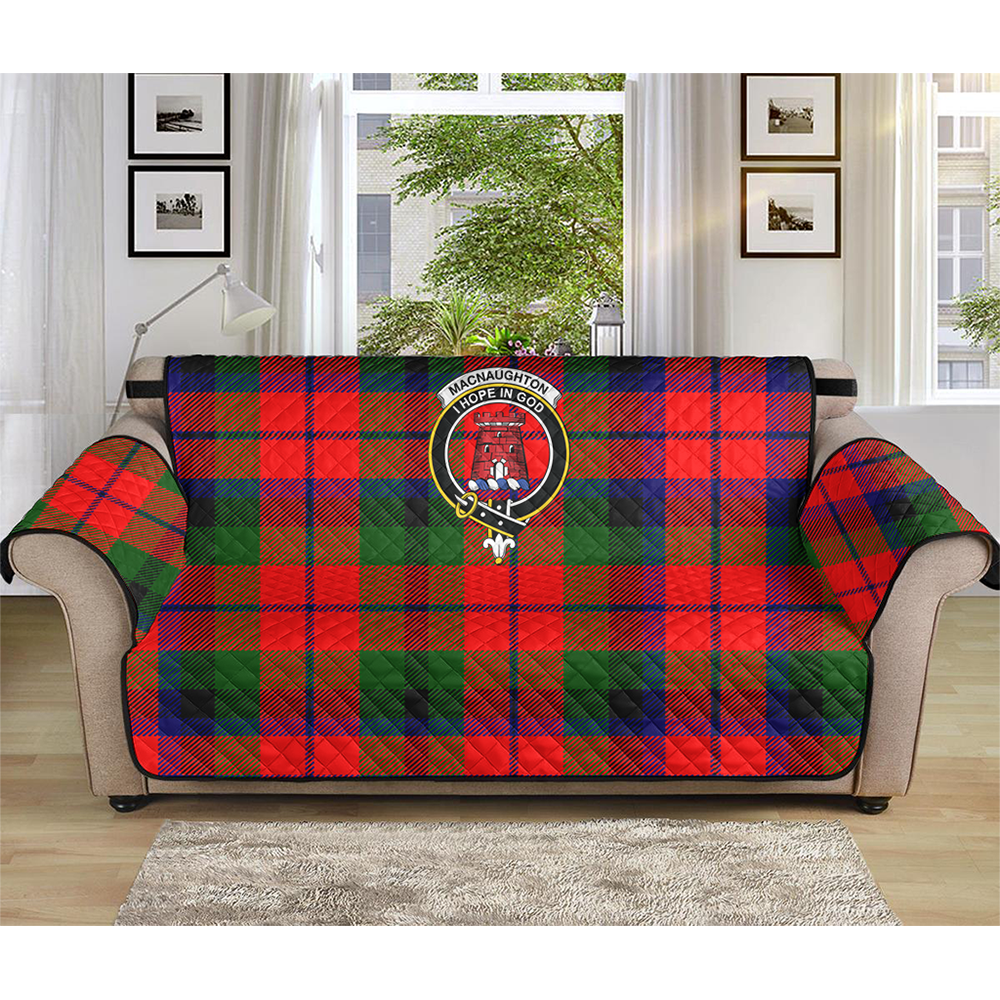 MacNaughton Modern Tartan Crest Sofa Protector