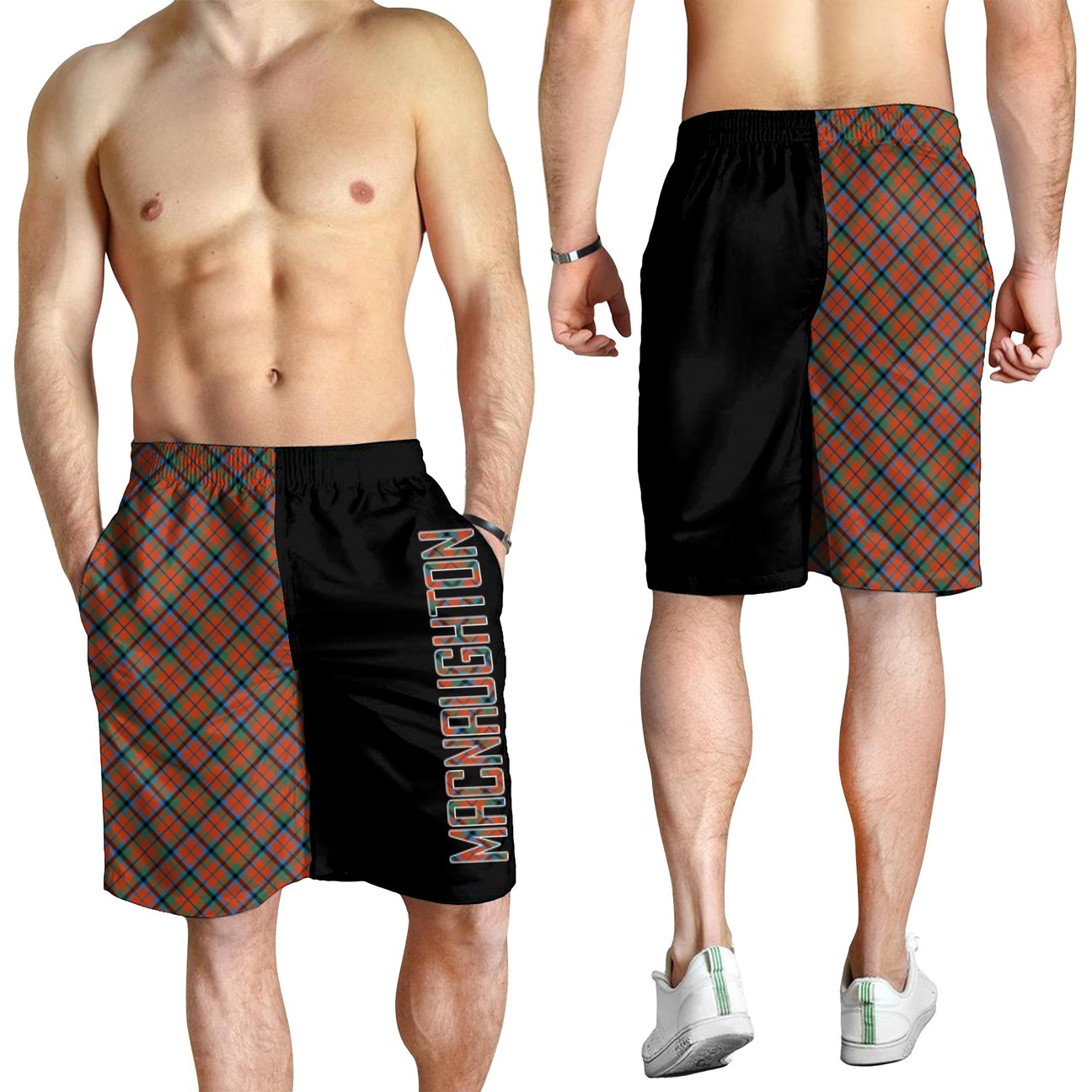 MacNaughton Ancient Tartan Crest Men's Short - Cross Style