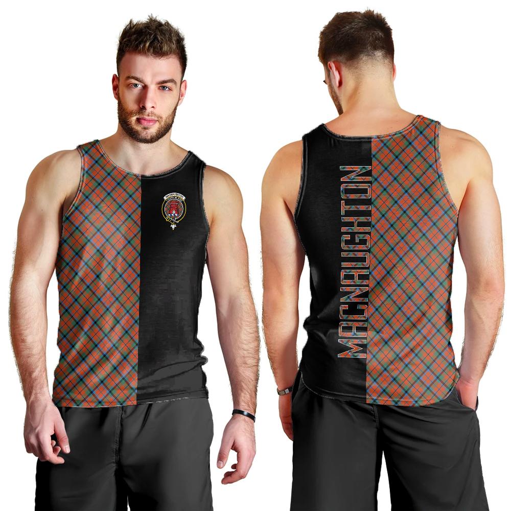 MacNaughton Ancient Tartan Crest Men's Tank Top - Cross Style