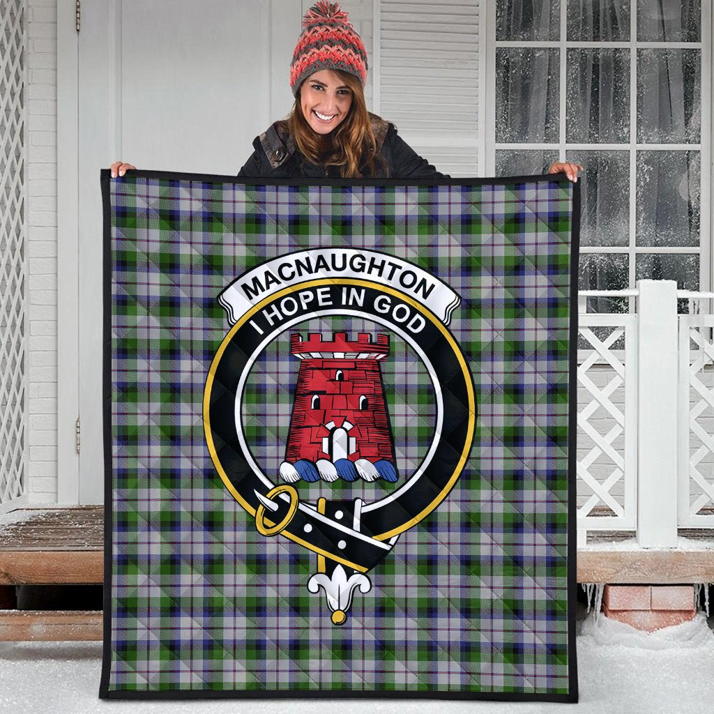 MacNaughton Dress Tartan Crest Quilt