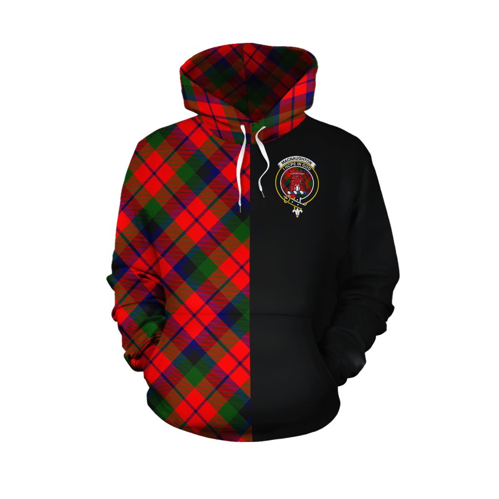 MacNaughton Modern Tartan Hoodie Half of Me - Cross Style