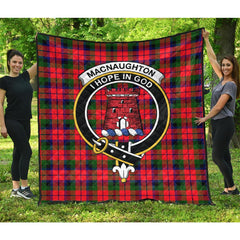 MacNaughton Modern Tartan Crest Quilt