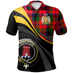 MacNaughton (MacNaughten) Tartan Polo Shirt - Royal Coat Of Arms Style