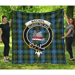 MacNeil of Barra Tartan Crest Quilt